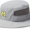 New 🥰 Columbia Men's Michigan Wolverines Grey Bora Bora Booney Hat 😉