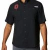 Flash Sale ⌛ Columbia Men's Ohio State Buckeyes Tamiami Performance Black 👕 Shirt ⌛