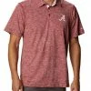 Hot Sale ⌛ Columbia Men's Alabama Crimson Tide Crimson Tech Trail Polo 🧨