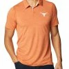 New 🤩 Columbia Men's Texas Longhorns Burnt Orange Tech Trail Polo 🎉