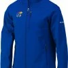 Cheapest 👏 Columbia Men's Kansas Jayhawks Blue Ascender Full-Zip Jacket 😀