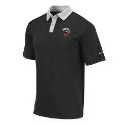 Hot Sale 😍 Columbia Men's D.C. United Omni-Wick Range Black Performance Polo 😉
