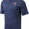 Deals 🧨 Columbia Men's Minnesota Twins Navy Omni-Wick Set Performance Polo 👍