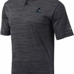Flash Sale 👍 Columbia Men's Miami Marlins Gray Omni-Wick Set Performance Polo ✔️