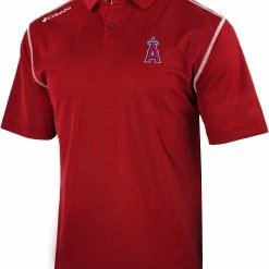 Best deal 👍 Columbia Men's Los Angeles Angels Red Shotgun Polo 🎉