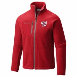 Best deal 😀 Columbia Men's Washington Nationals Red Fast Trek II Jacket ✔️