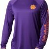 Buy ❤️ Columbia Men's Clemson Tigers Regalia Terminal Tackle Long Sleeve T-Shirt 🎉