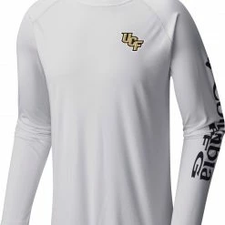 Promo 🎉 Columbia Men's UCF Knights White Terminal Tackle Long Sleeve T-Shirt 🤩