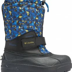 Best Pirce 🌟 Columbia Kids' Powderbug Forty Print 400g Waterproof Winter 🥾 Boots For 👧 Girls' Black/laser Lemon 😉