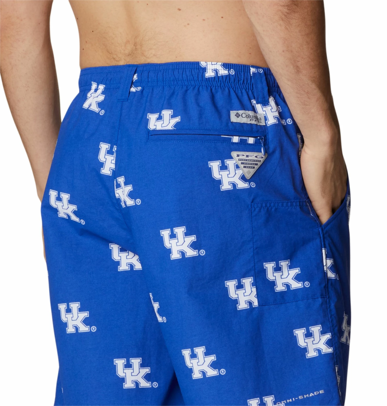 Best deal ๐ Columbia Men's Kentucky Wildcats Royal Blue Backcast Performance Shorts โญ - Image 2