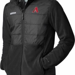 Brand new 🥰 Columbia Men's Arizona Diamondbacks Black Full-Zip Fleece Jacket 😀