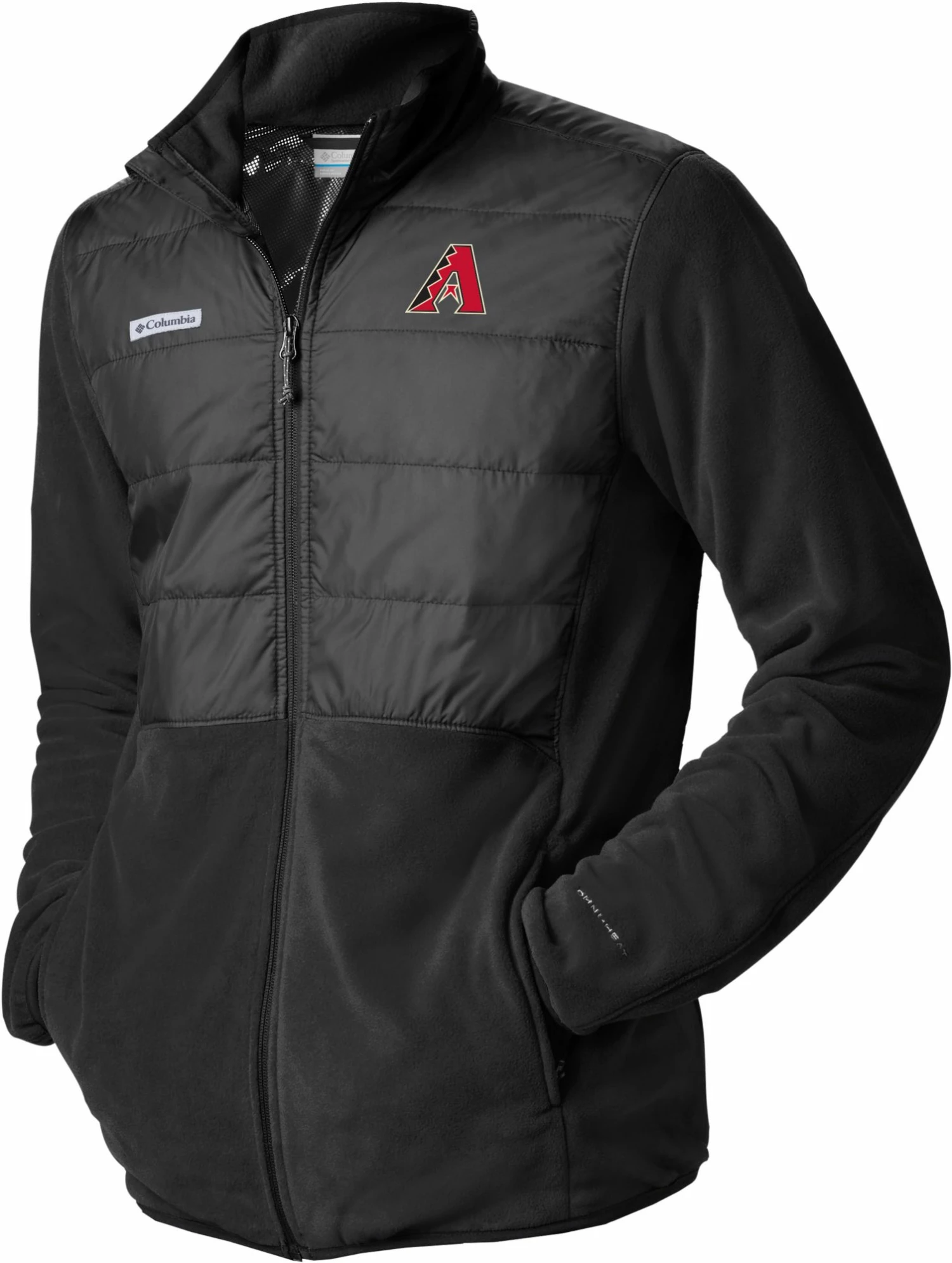 Brand new ๐ฅฐ Columbia Men's Arizona Diamondbacks Black Full-Zip Fleece Jacket ๐