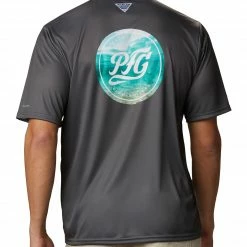Wholesale 🎉 Columbia Men's Terminal Tackle PFG Photo Reel Graphic T-Shirt City Grey Inshore ✔️