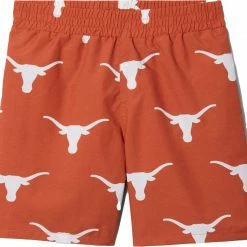New 🌟 Columbia Youth Texas Longhorns Backcast Printed Performance Orange Shorts For 👧 Girls' 🔥