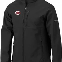Discount 👏 Columbia Men's Cincinnati Reds Black Ascender Full-Zip Jacket 👏