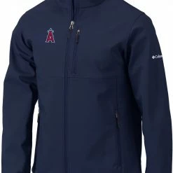 Outlet 😉 Columbia Men's Los Angeles Angels Navy Ascender Full-Zip Jacket 🔥