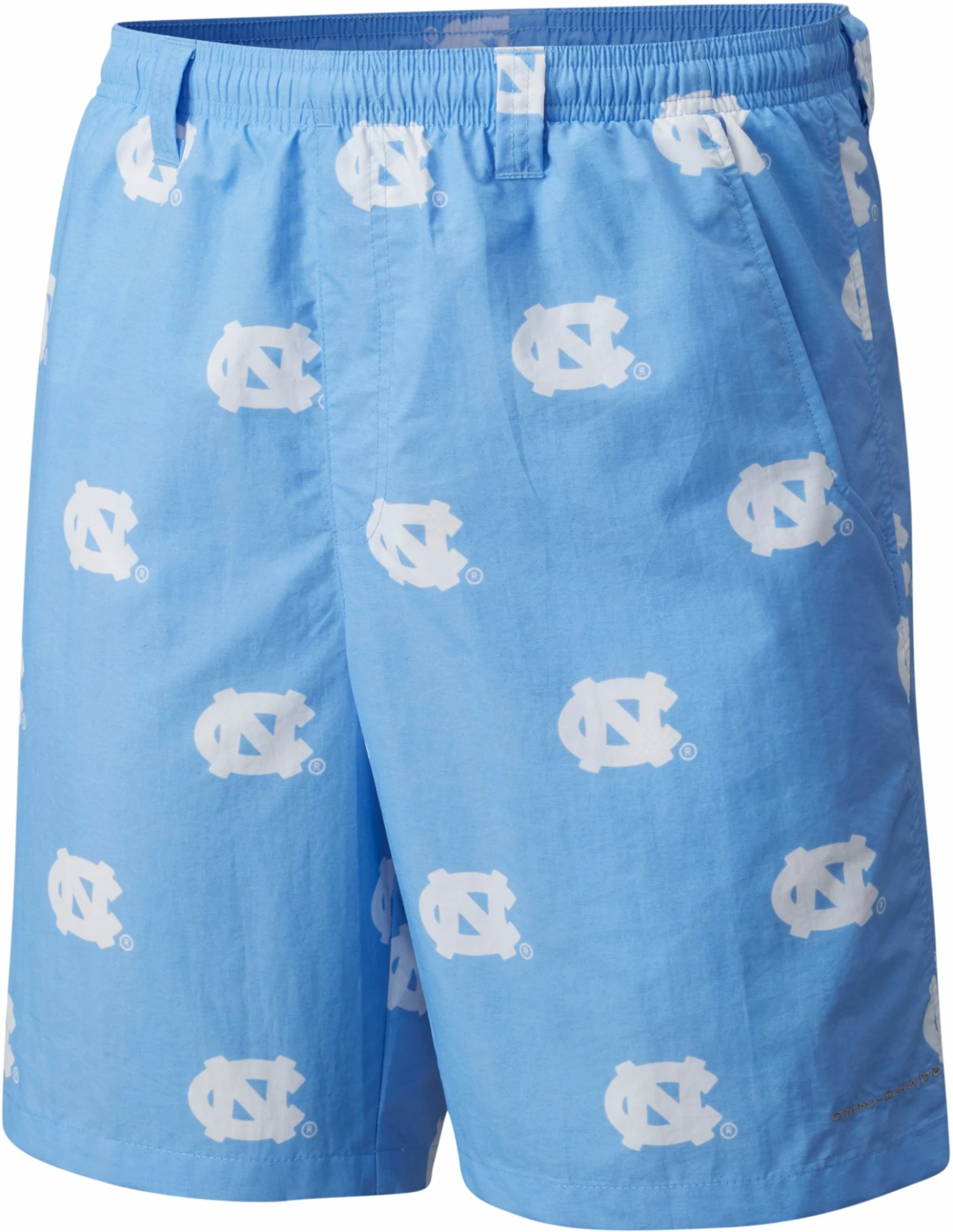 Outlet 🔥 Columbia Men's North Carolina Tar 👠 Heels Navy Backcast Performance Shorts 😍