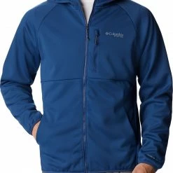 Coupon ⭐ Columbia Mens' Terminal Stretch Softshell Hooded Jacket Metal ✔️