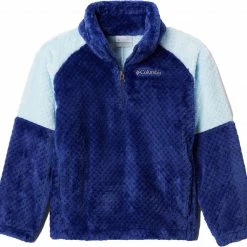 Hot Sale 🔔 Columbia 👧 Girls' Fire Side II Sherpa Half Zip Jacket Empress 🌟