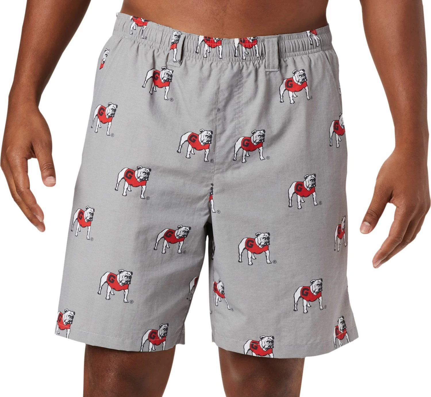 Outlet π Columbia Men's Georgia Bulldogs Red Backcast II Printed Performance Shorts π