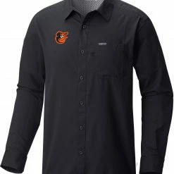 Best reviews of 😍 Columbia Men's Baltimore Orioles Black Slack Tide Long Sleeve T-Shirt 😍
