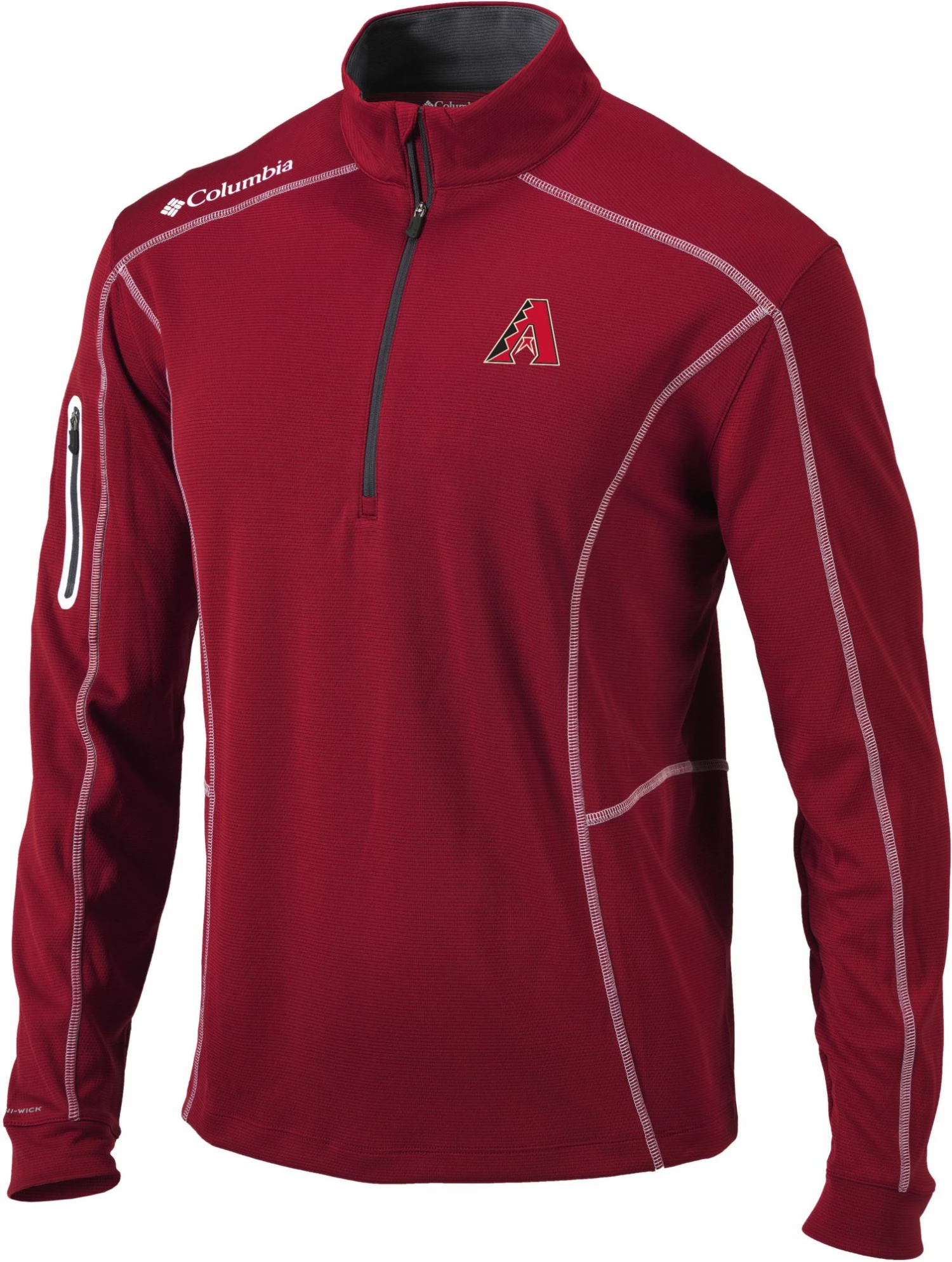 Outlet ๐ Columbia Men's Arizona Diamondbacks Red Shotgun Quarter-Zip ๐ Shirt ๐