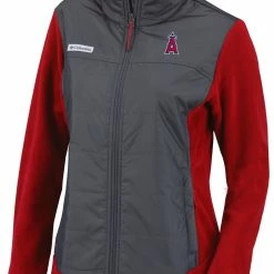 Best reviews of 👍 Columbia 👩 Women's Los Angeles Angels Red Full-Zip Fleece Jacket 😍