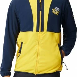 Hot Sale 🛒 Columbia Men's Michigan Wolverines Blue Back Bowl Full-Zip Fleece Jacket 🎁