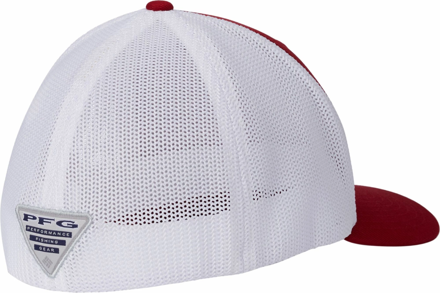 Buy β Columbia Men's Alabama Crimson Tide Crimson/White PFG Mesh Fitted Hat π - Image 2
