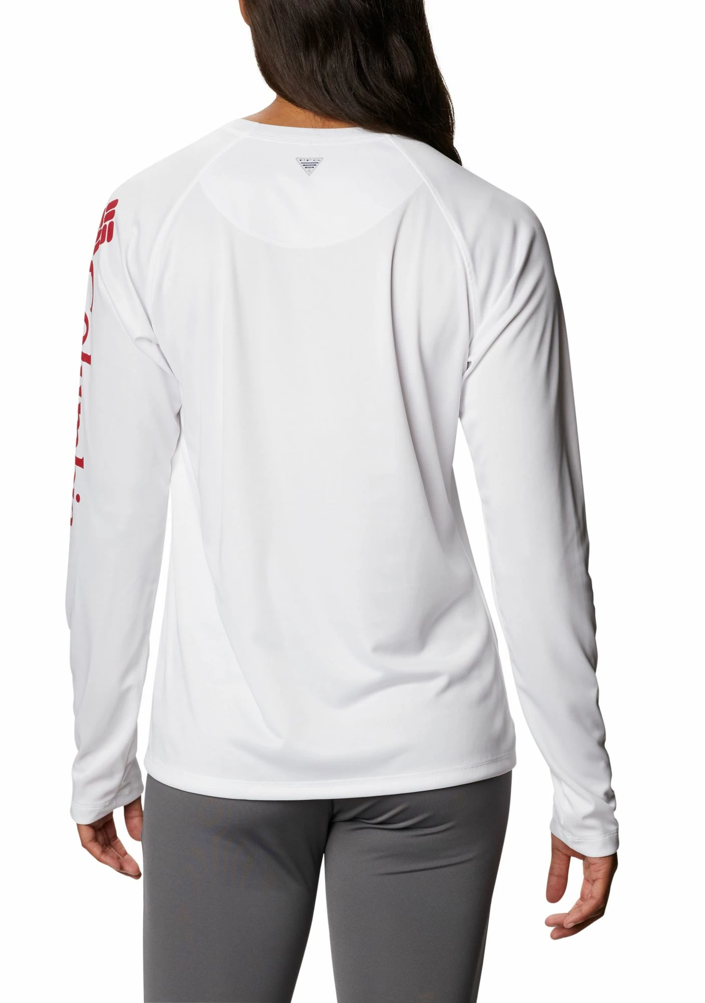 New ⌛ Columbia 👩 Women's Alabama Crimson Tide White Tidal Long Sleeve T-Shirt 🌟 - Image 5