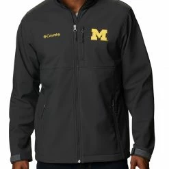 Best reviews of 💯 Columbia Men's Michigan Wolverines Grey Flanker Full-Zip Fleece Jacketv 🔔
