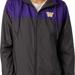 Coupon 🧨 Columbia 👩 Women's Washington Huskies Purple/Black CLG Flash Forward Lined Jacket 🥰
