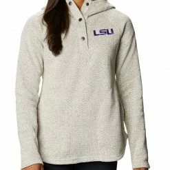 Top 10 😀 Columbia 👩 Women's LSU Tigers Darling Days Full-Zip White Hoodie 🎉
