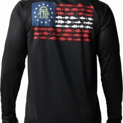 Best Pirce ⌛ Columbia Men's PFG Terminal Tackle Fish Flag Long Sleeve 👕 Shirt Cool Grey/california 😀