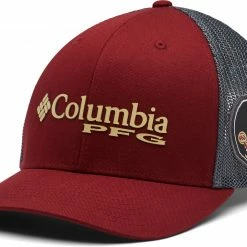 Best Sale 🛒 Columbia Men's Florida State Seminoles Garnet PFG Mesh Fitted Hat 🌟