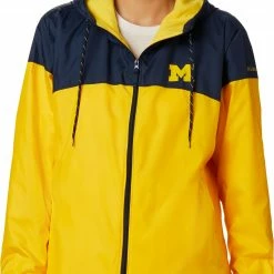Buy 🌟 Columbia 👩 Women's Michigan Wolverines Blue/Maize CLG Flash Forward Lined Jacket 👏