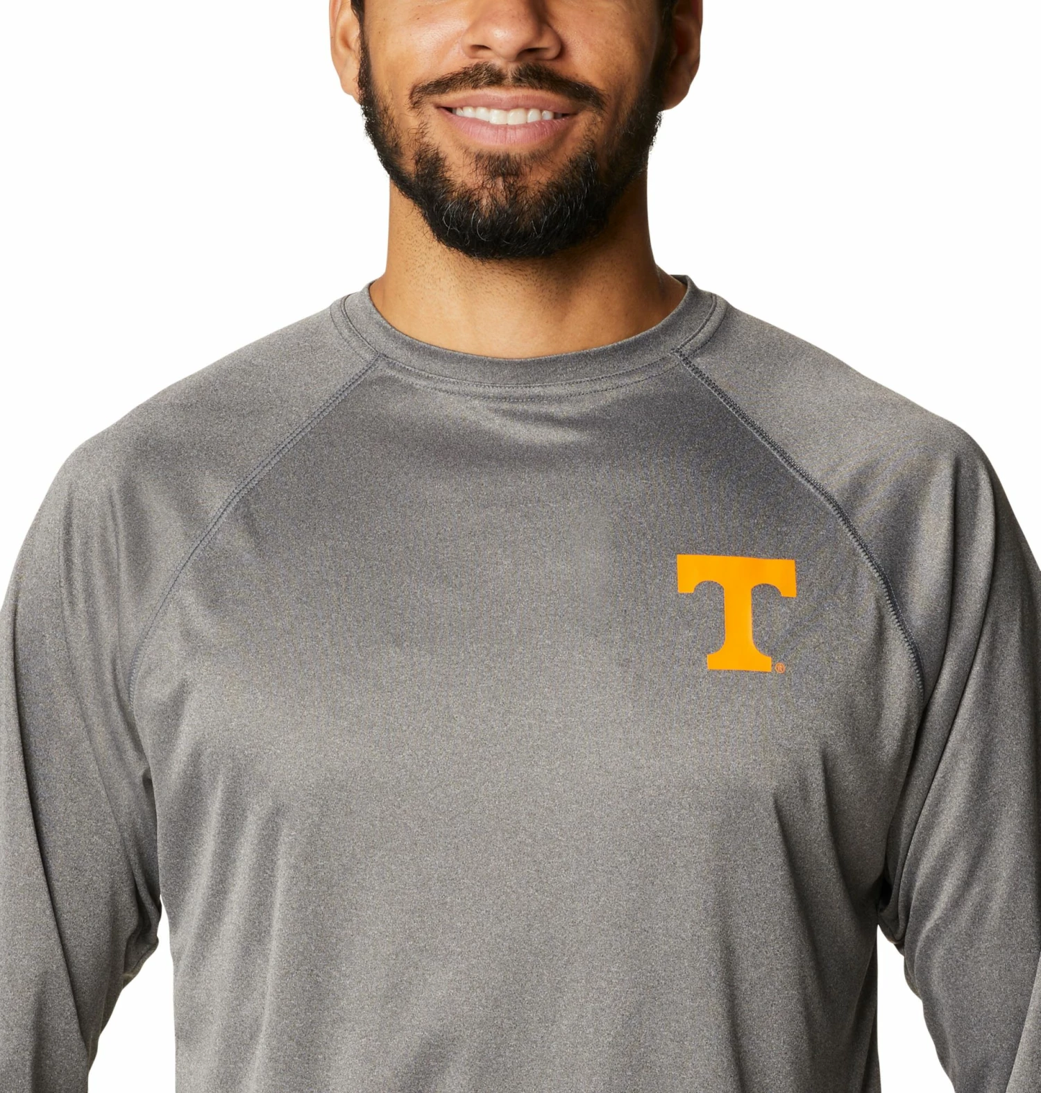 Cheapest โค๏ธ Columbia Men's Tennessee Volunteers Grey Terminal Tackle Long Sleeve T-Shirt ๐ - Image 3