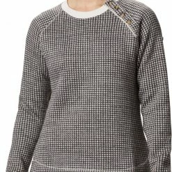 Outlet 💯 Columbia 👩 Women's Chillin Sweater Chalk Houndstooth 😉