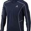Brand new 👍 Columbia Men's Atlanta Braves Navy Shotgun Quarter-Zip 👕 Shirt 🌟