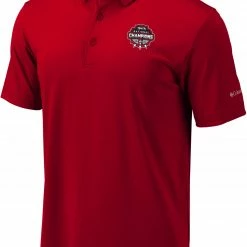Deals ❤️ Columbia Men's 2021 National Champions Georgia Bulldogs Omni-Wick Drive Polo 🧨