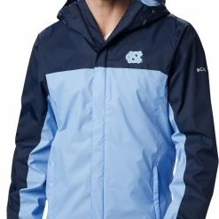 Buy 🤩 Columbia Men's North Carolina Tar 👠 Heels Navy/Carolina Blue Glennaker Storm Jacket ⭐