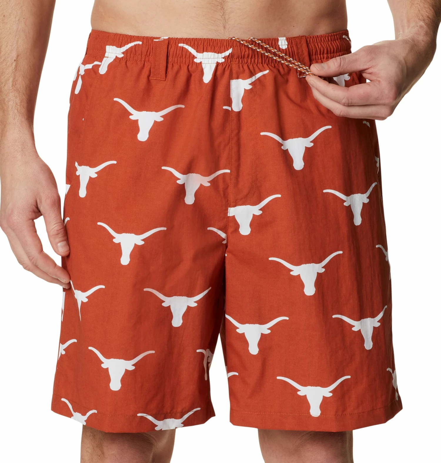 Flash Sale โ๏ธ Columbia Men's Texas Longhorns Burnt Orange Backcast II Printed Performance Shorts ๐