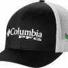 Coupon 🌟 Columbia Men's North Texas Mean Green Black PFG Mesh Adjustable Hat 🧨