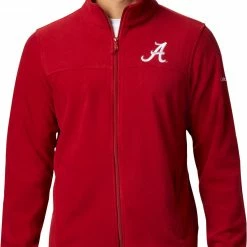 Deals 🤩 Columbia Men's Alabama Crimson Tide Crimson Flanker Full-Zip Fleece Jacket 🧨