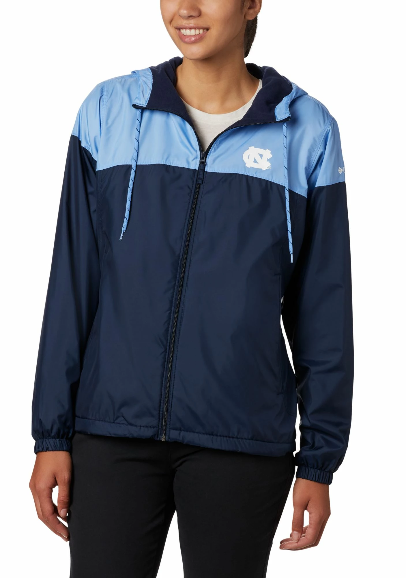 Best deal ๐งจ Columbia ๐ฉ Women's North Carolina Tar ๐ Heels Navy Flash Forward Lined Jacket ๐