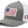 Flash Sale ✨ Columbia Men's LSU Tigers Grey PFG Fish Flag Mesh Fitted Hat 🎁