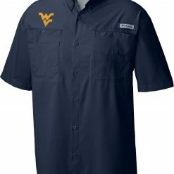 Best reviews of 🎁 Columbia Men's West Virginia Mountaineers Blue Tamiami Performance 👚 Shirt 😍