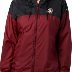Budget ❤️ Columbia 👩 Women's Florida State Seminoles Garnet/Black CLG Flash Forward Lined Jacket 🧨