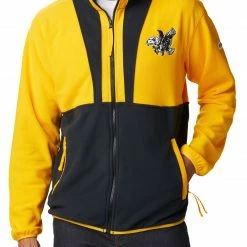 Promo 🥰 Columbia Men's Iowa Hawkeyes Gold Back Bowl Full-Zip Fleece Jacket 🔥