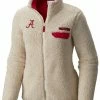 Wholesale 👏 Columbia 👩 Women's Alabama Crimson Tide Mountainside Full-Zip White Jacket ✨